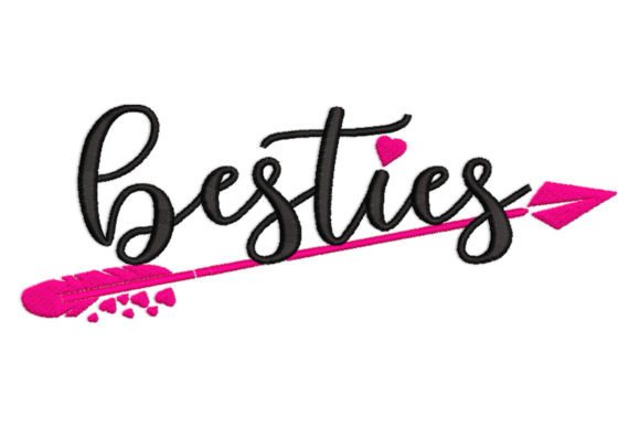 Besties Embroidery Design Review for Boutique Sweatshirts