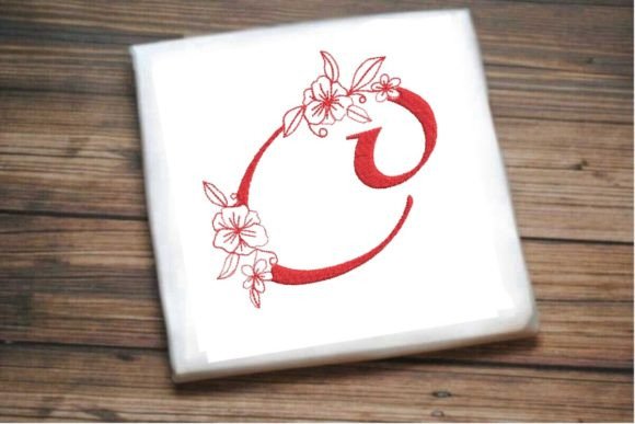 C Floral Monogram Letter Review: A Timeless Embroidery Design
