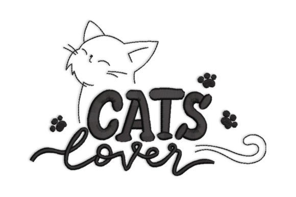 Cats Lover Quotes for Seasonal Embroidery Projects