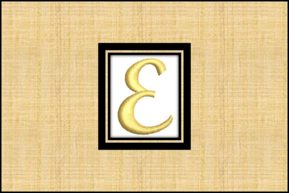 Gold Font-E: A Bold Choice for Branding with Stitched Style