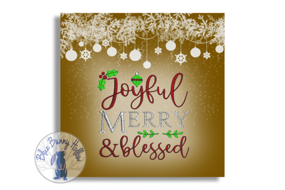 Joyful, Merry, and Blessed Embroidery Design Review