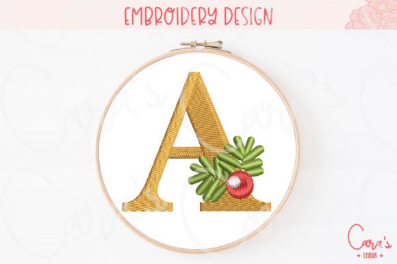 Mistletoe Alphabet Embroidery Design Review