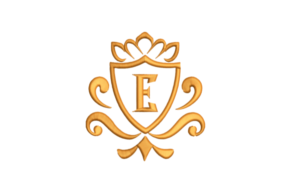 Monogram Letter E for Seasonal & Holiday Embroidery