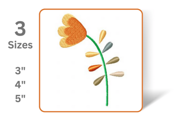 Retro Flower Embroidery Design Review for Small Business Merch