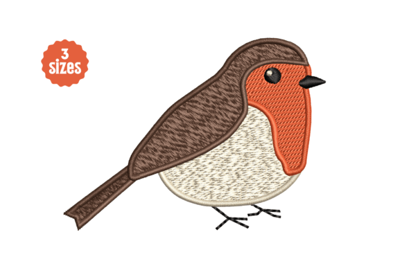 Robin Winter Bird Embroidery Design Review