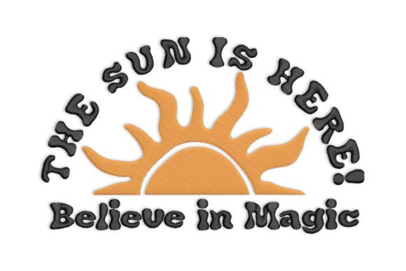 Sunshine Slogan Embroidery Design Review for Boutique Sweatshirts