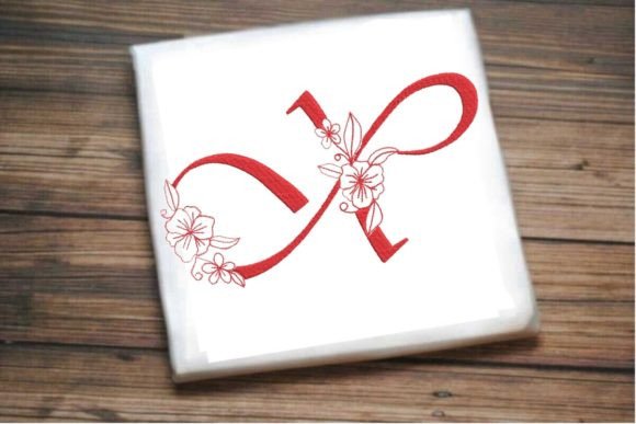 X Floral Monogram Letter: A Design That Stands Out at Craft Fairs