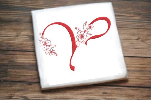 Y Floral Monogram Letter Review for Small Business Embroidery